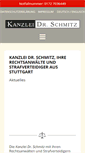 Mobile Screenshot of kanzlei-dr-schmitz.com