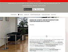 Tablet Screenshot of kanzlei-dr-schmitz.com